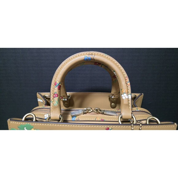 COACH X DISNEY ROGUE 25 MICKEY MOUSE & FRIENDS BAG *PLUS WALLET -HONEY BROWN NWT - Picture 4 of 16